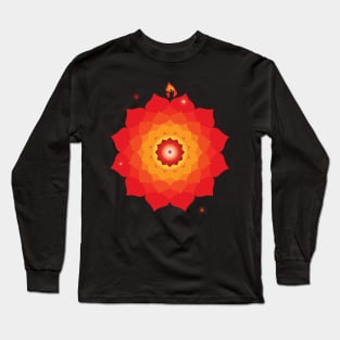 Fire Mandala Long Sleeve T-Shirt